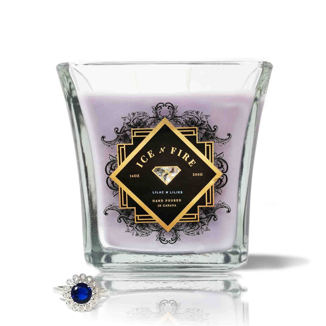Lilac N Lilies Sterling Ring Soy Candle