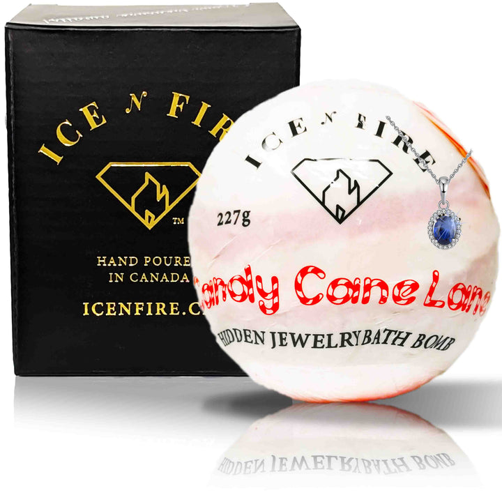 Candy Cane Lane "MONDO" Jewelry Bath Bomb (Peppermint)