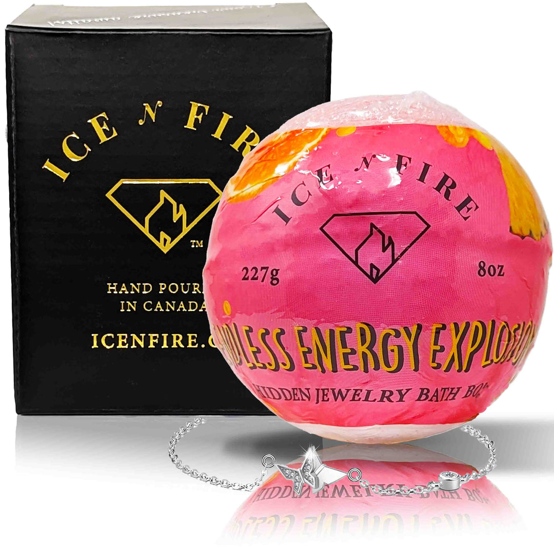 Endless Energy Explosion "MONDO" Jewelry Bath Bomb (Pineapple / Citrus)