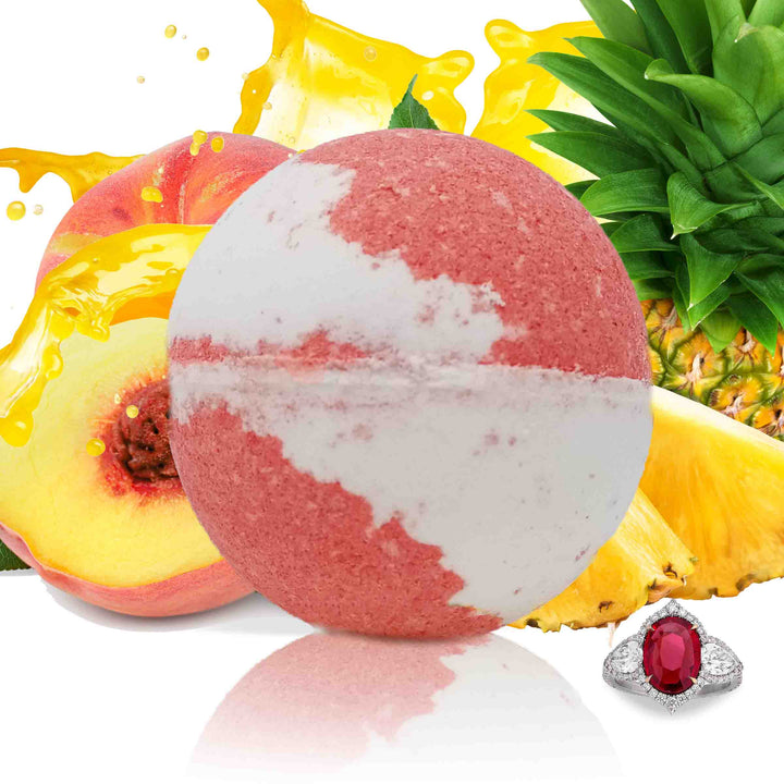 Endless Energy Explosion "MONDO" Jewelry Bath Bomb (Pineapple / Citrus)