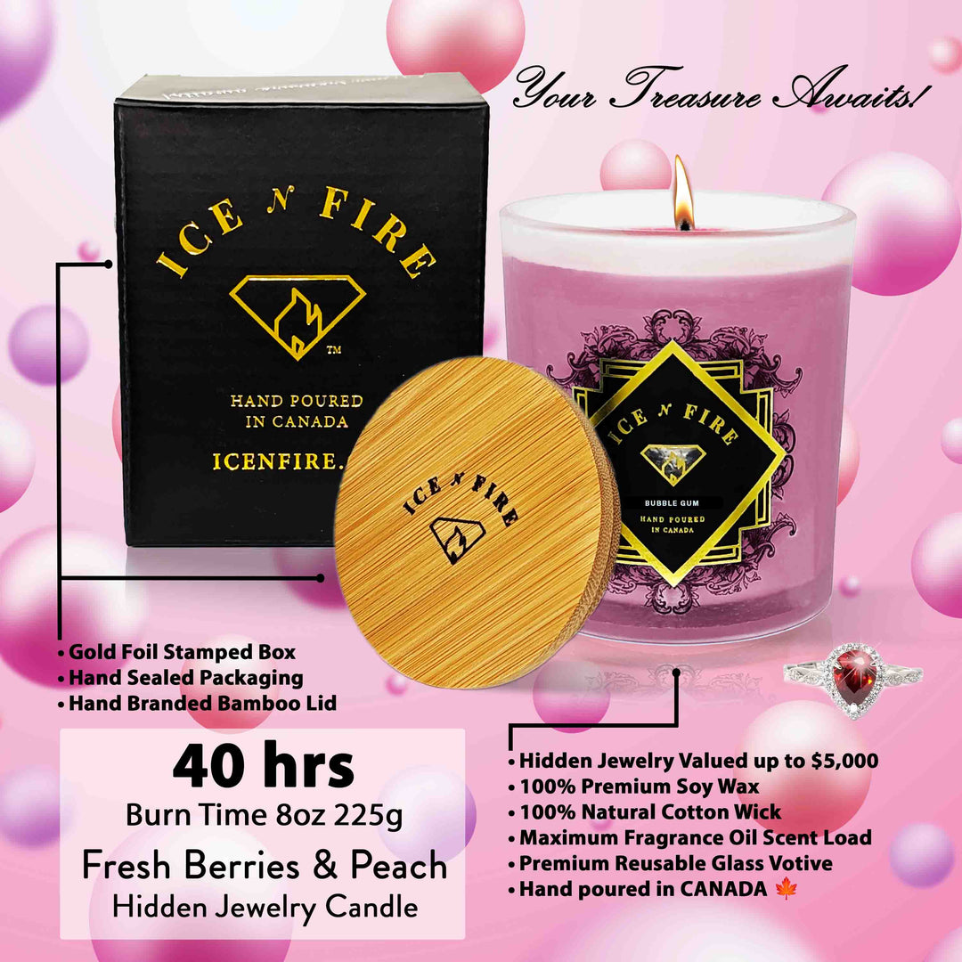 Bubble Gum Hidden Jewelry Soy Candle