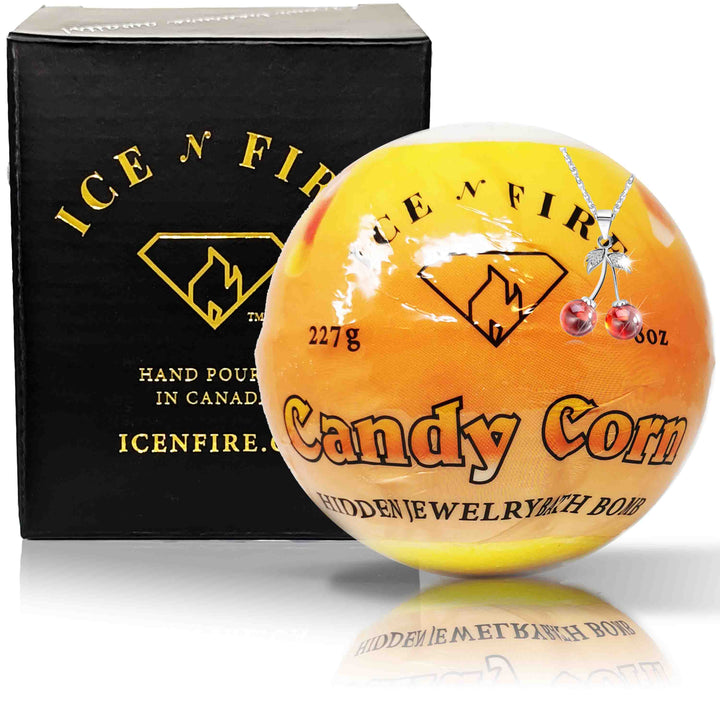 Candy Corn "MONDO" Jewelry Bath Bomb (Vanilla / Bourbon)