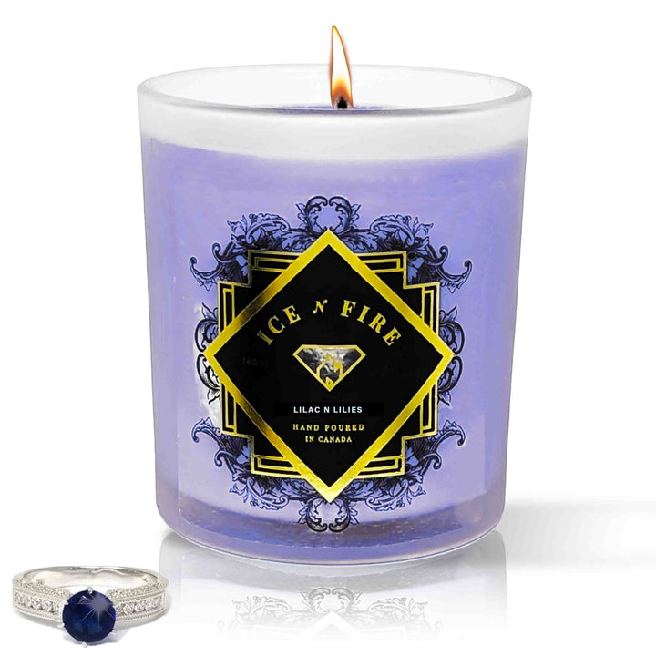 Lilac N Lilies Hidden Jewelry Soy Candle