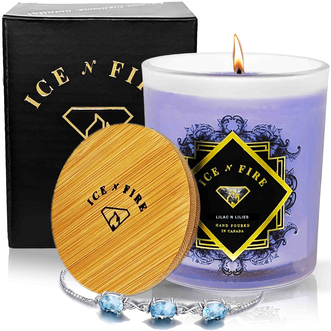 Lilac N Lilies Hidden Jewelry Soy Candle