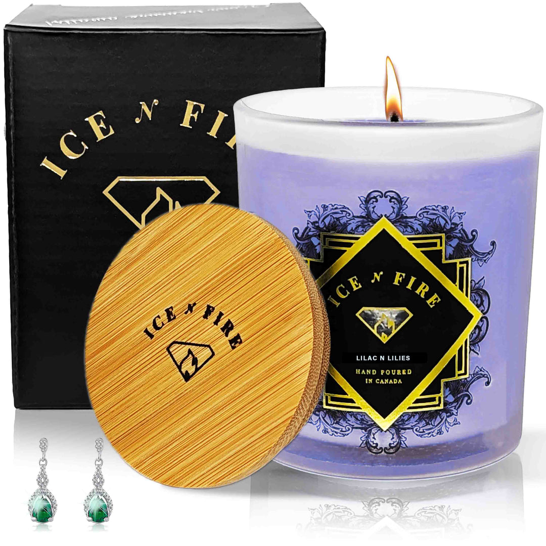 Lilac N Lilies Hidden Jewelry Soy Candle