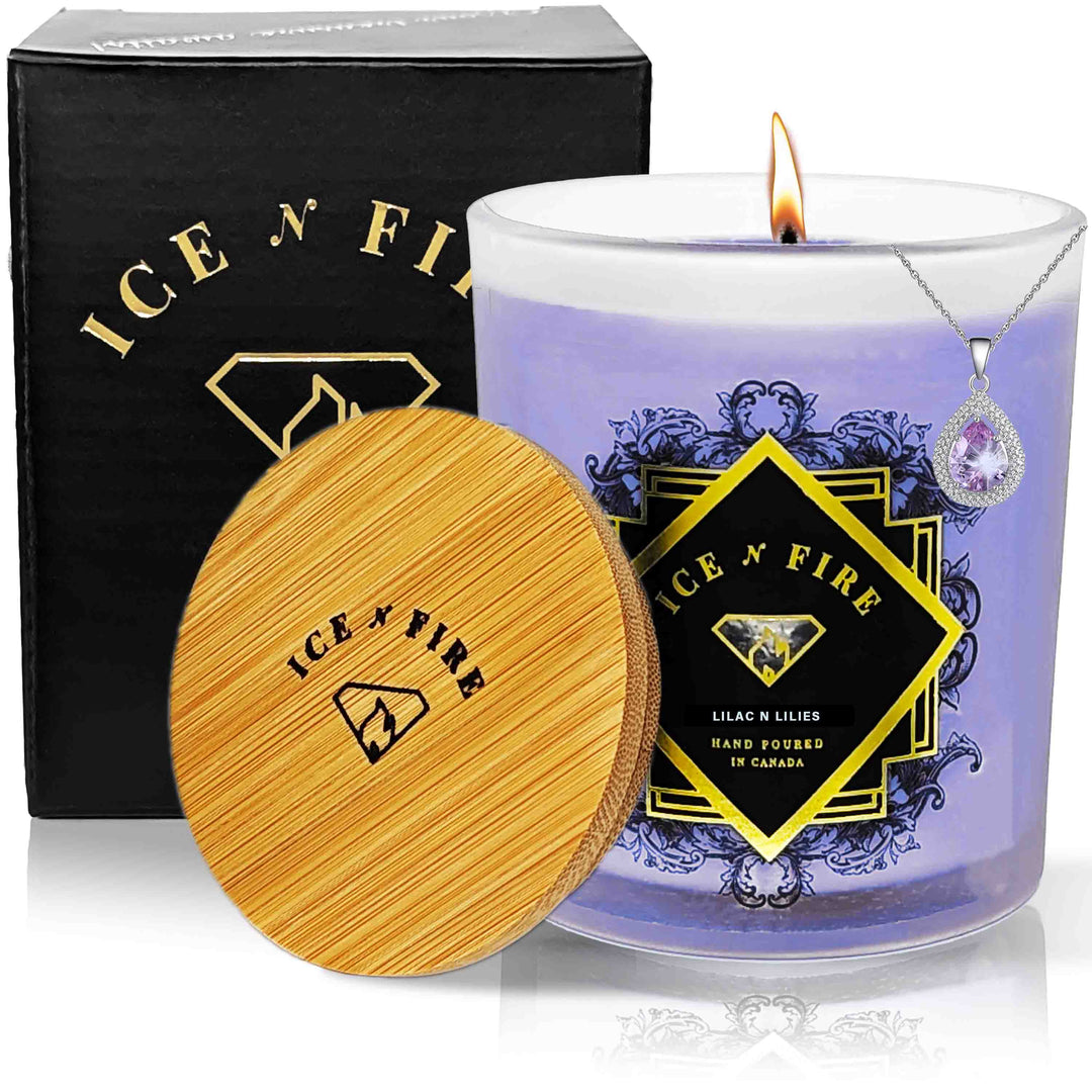 Lilac N Lilies Hidden Jewelry Soy Candle