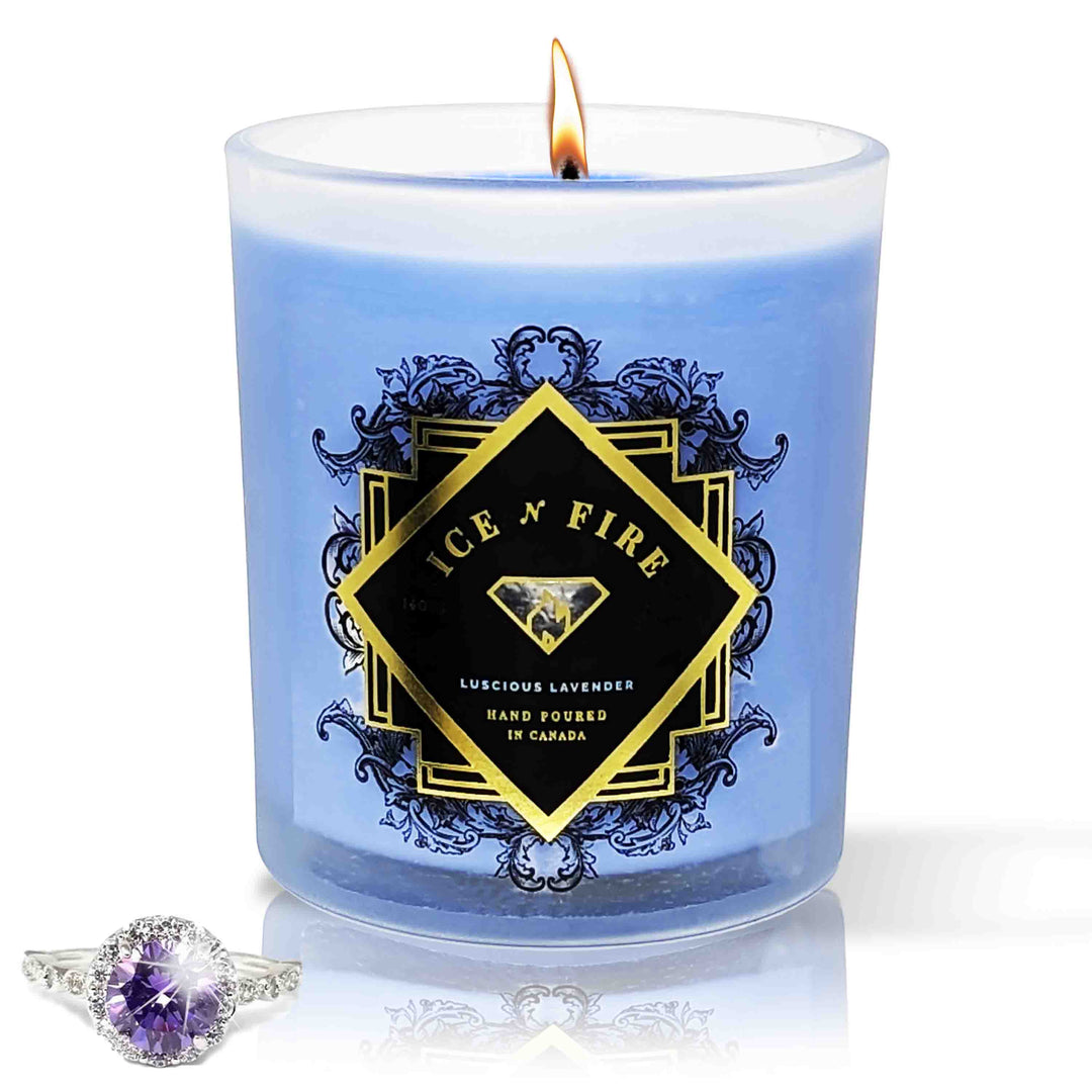 Luscious Lavender Hidden Jewelry Soy Candle