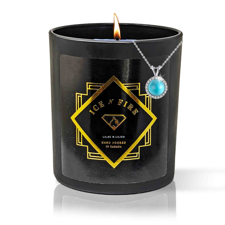 Sterling Necklace Midnight Rain Soy Candle
