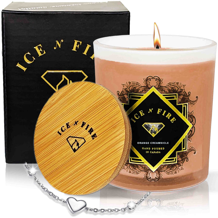 Orange Creamsicle Surprise Hidden Jewelry Soy Candle (Limited Edition)