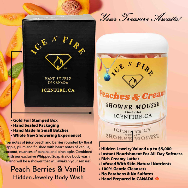 Peaches & Cream Jewelry Shower Mousse
