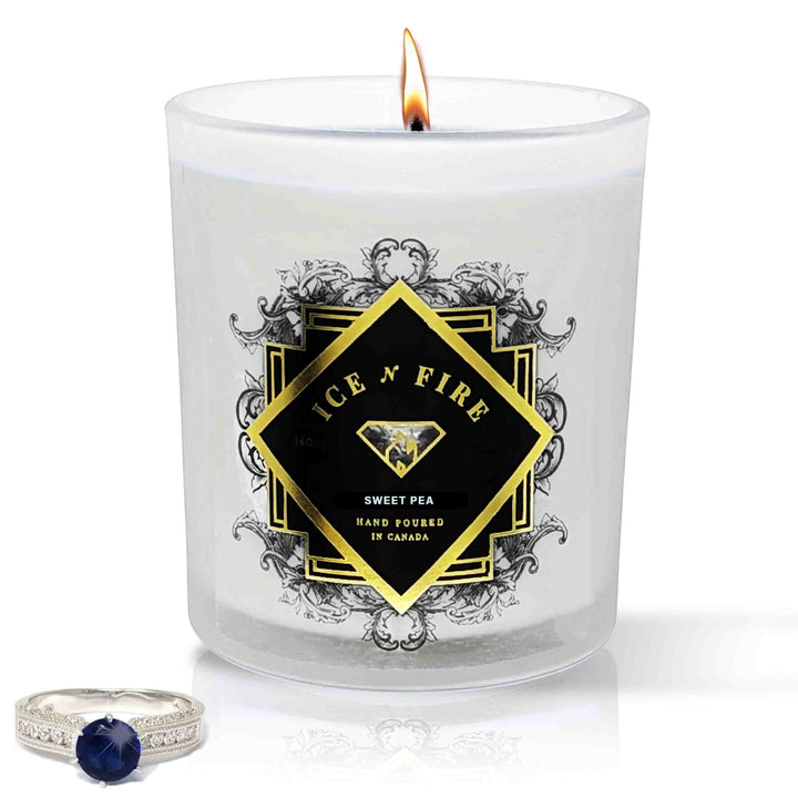 Sweet Pea Surprise Hidden Jewelry Soy Candle (Limited Edition)