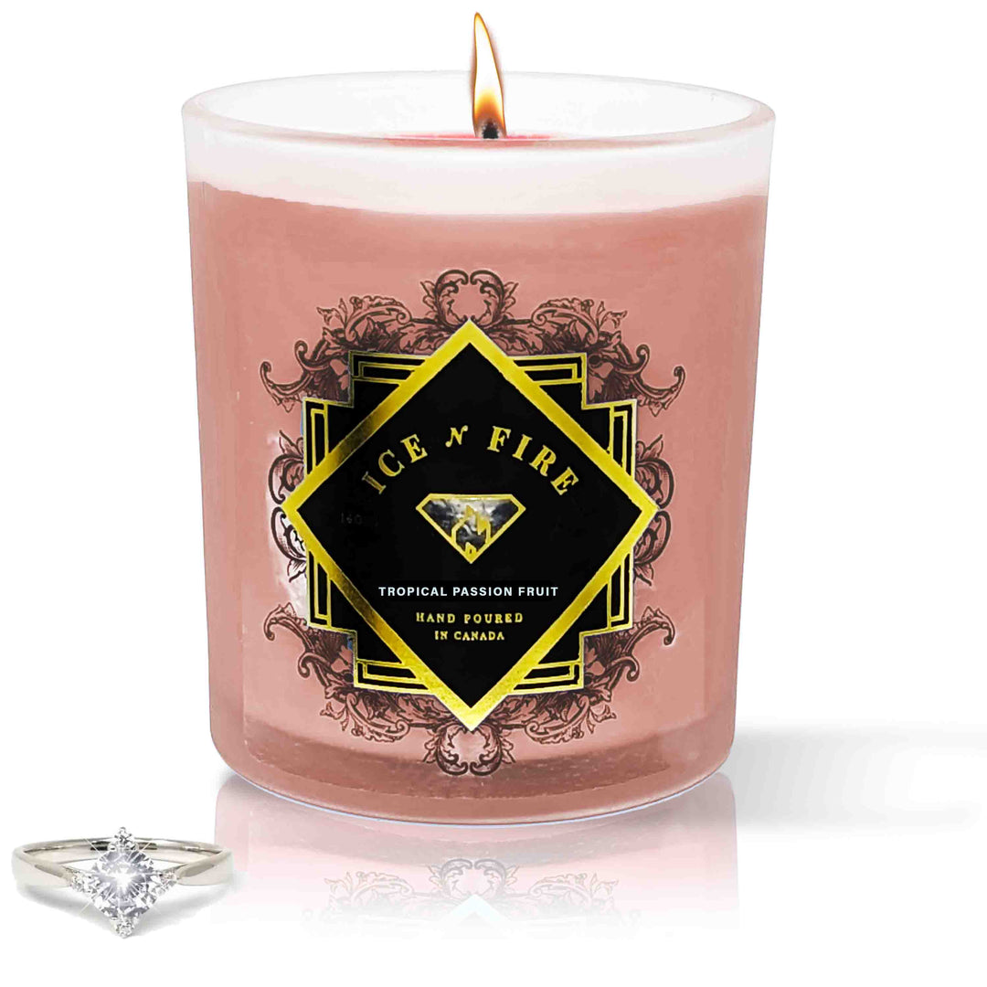 Tropical Passion Fruit Hidden Jewelry Soy Candle