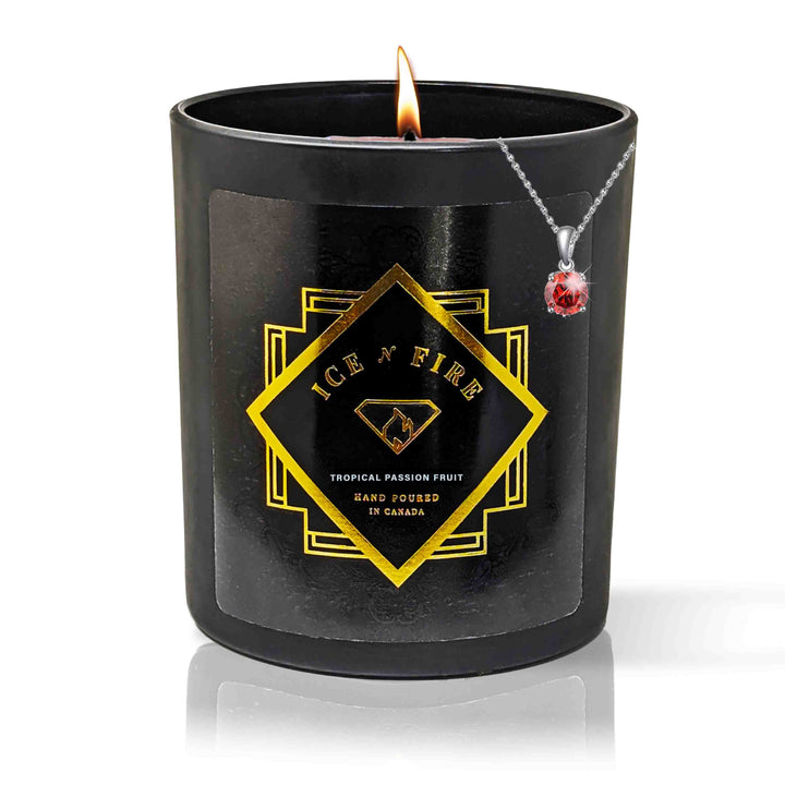 Sterling Necklace Tropical Passion Fruit Soy Candle