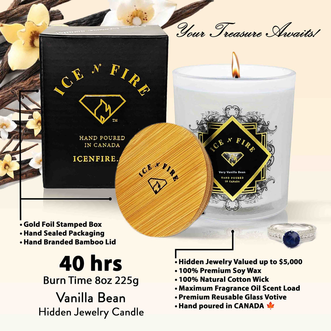 Very Vanilla Bean Hidden Jewelry Soy Candle