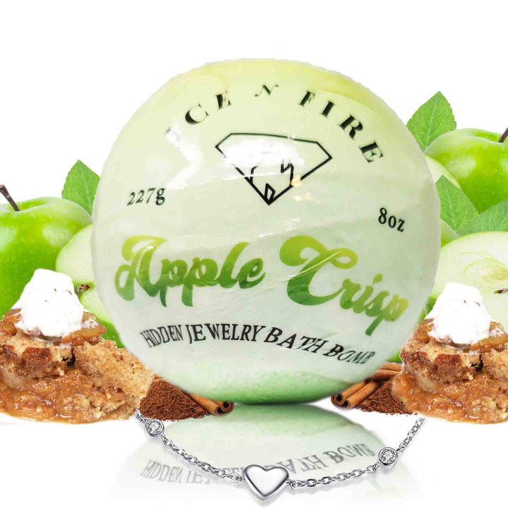 Apple Crisp "MONDO" Jewelry Bath Bomb (Green Apple / Vanilla / Spice)