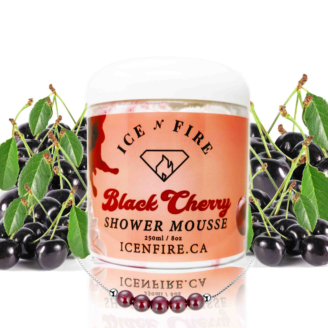 Black Cherry Jewelry Shower Mousse