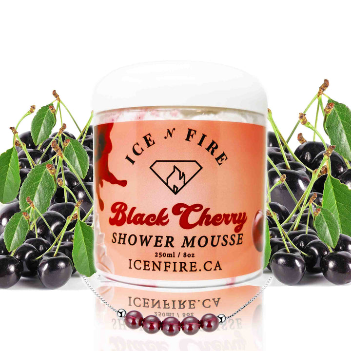 Black Cherry Jewelry Shower Mousse