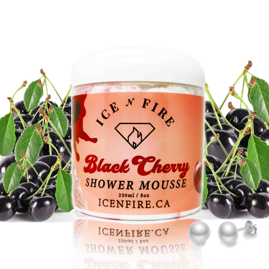Black Cherry Jewelry Shower Mousse