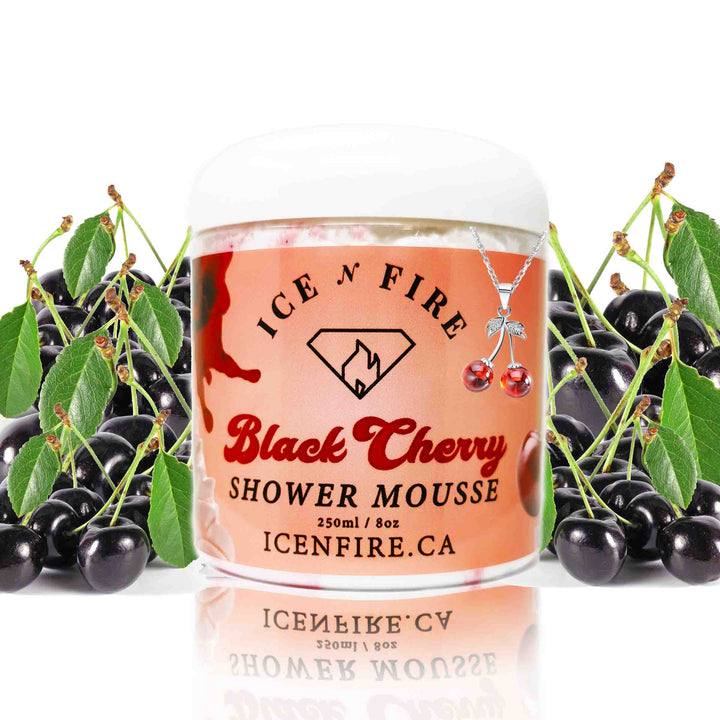 Black Cherry Jewelry Shower Mousse
