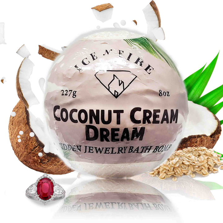 Coconut Cream Dream "MONDO" Jewelry Bath Bomb