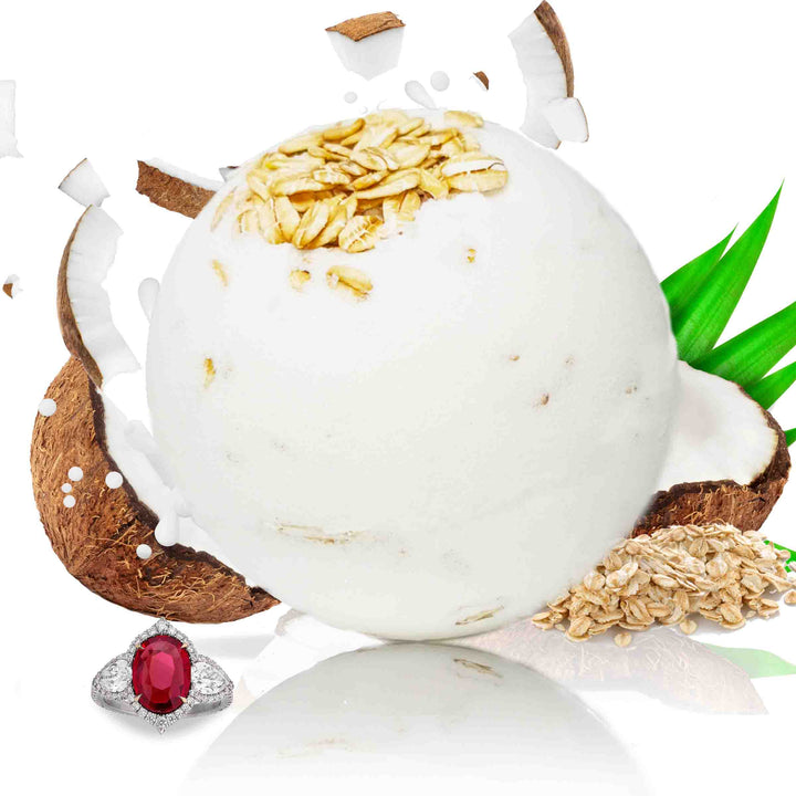 Coconut Cream Dream "MONDO" Jewelry Bath Bomb