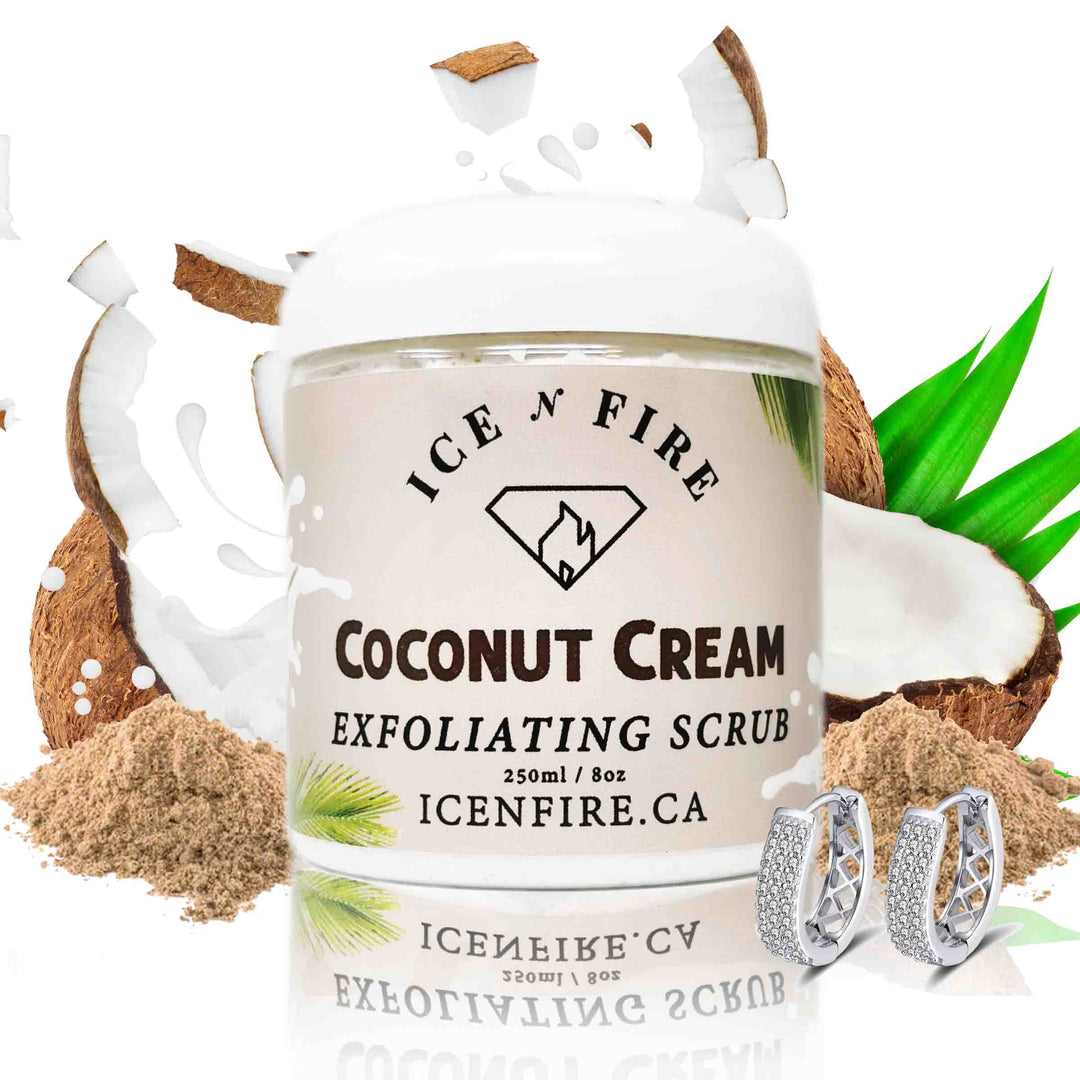 Coconut Cream Exfoliating Scrub Jewelry Shower Mousse (LIMITED EDITION)