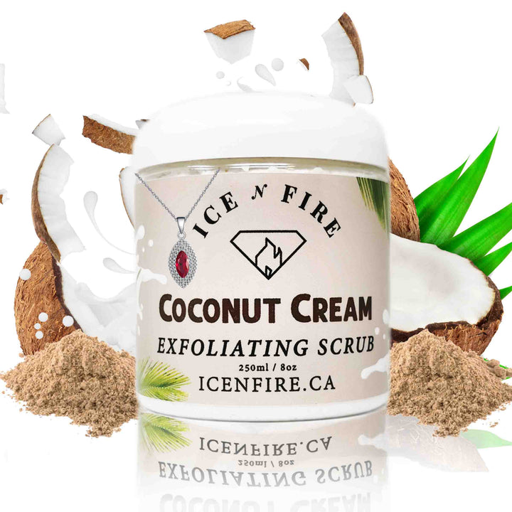 Coconut Cream Exfoliating Scrub Jewelry Shower Mousse (LIMITED EDITION)