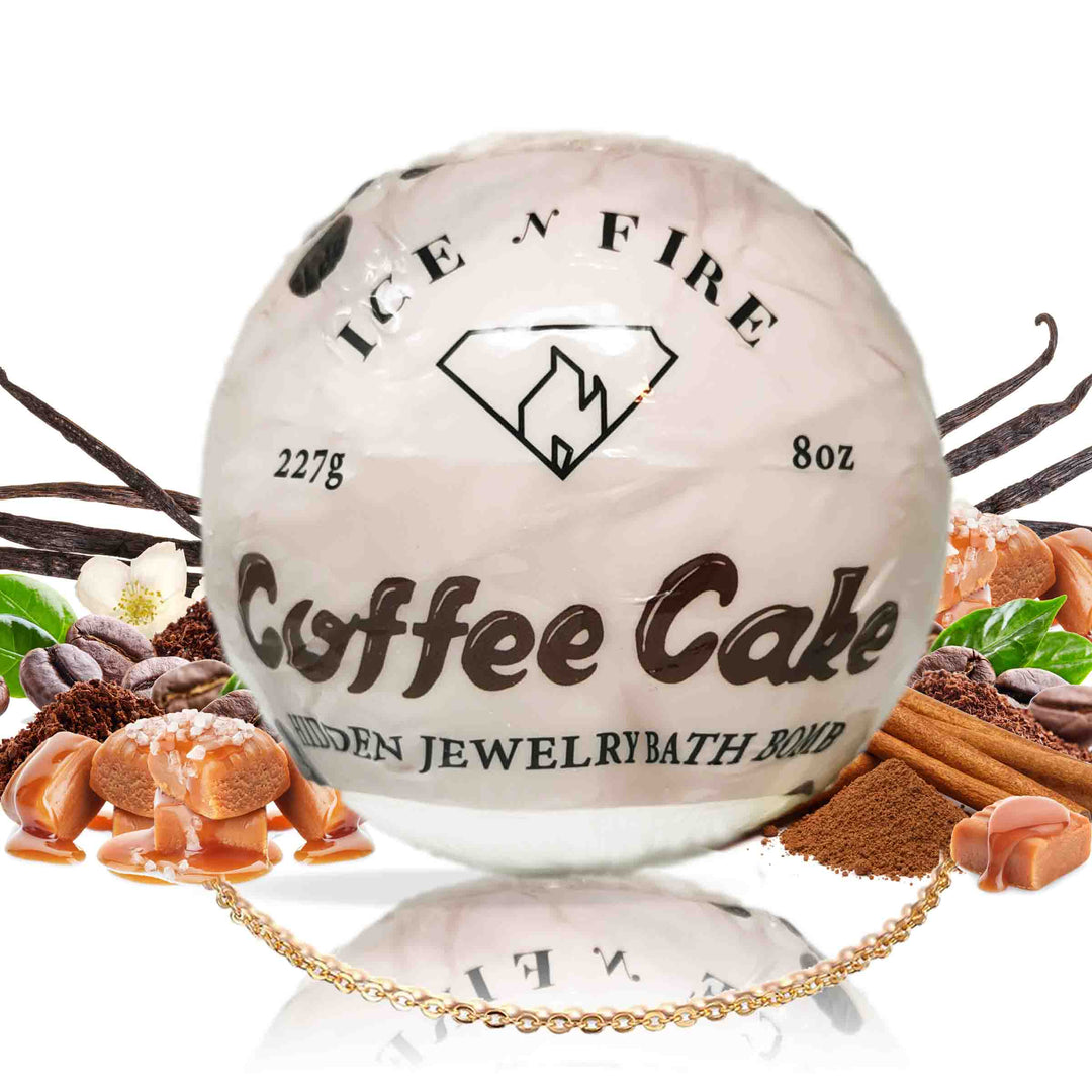 Coffee Cake "MONDO" Jewelry Bath Bomb (Coffee / Caramel / Spice)