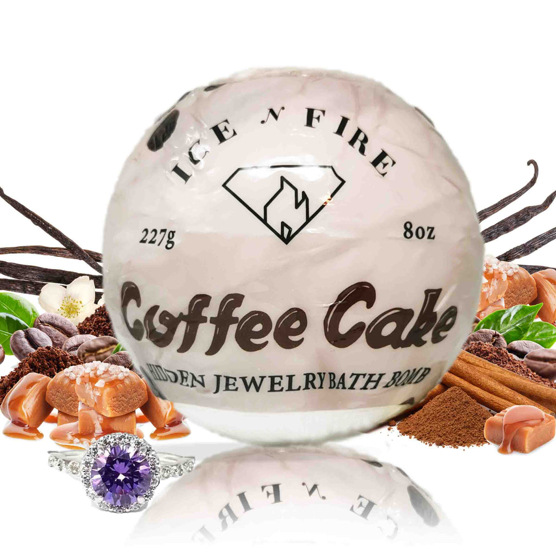 Coffee Cake "MONDO" Jewelry Bath Bomb (Coffee / Caramel / Spice)