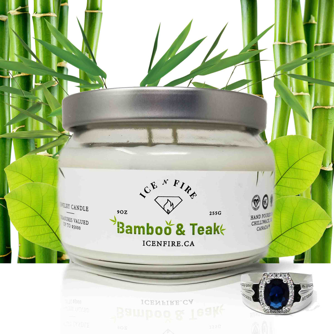 Bamboo & Teak Classic Jewelry Soy Candle