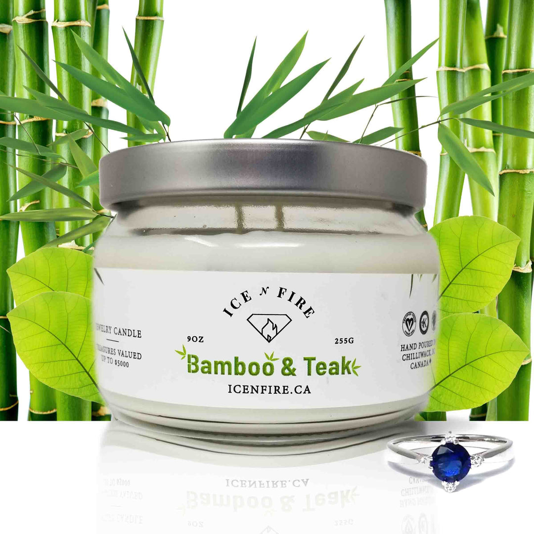 Bamboo & Teak Classic Jewelry Soy Candle