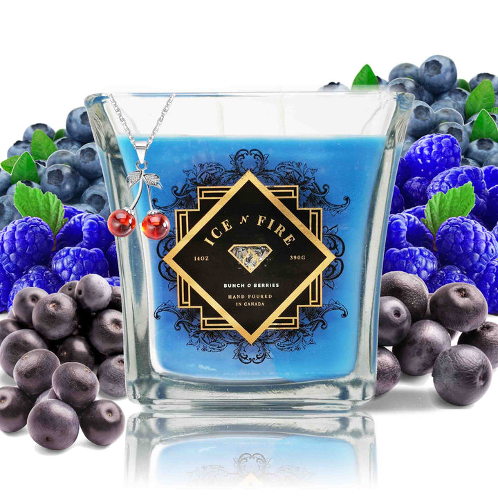 Sterling Necklace Bunch O Berries Soy Candle