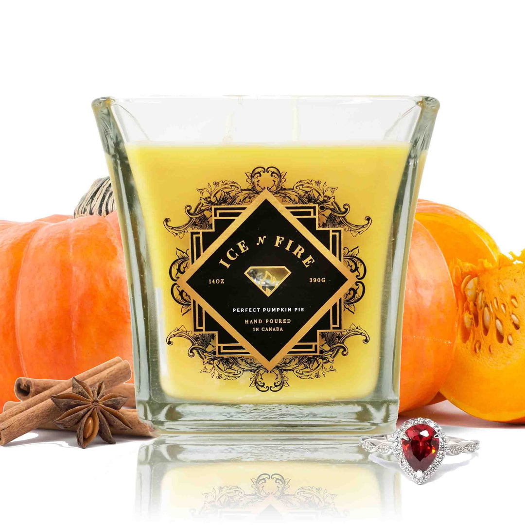 Perfect Pumpkin Pie Sterling Ring Soy Candle