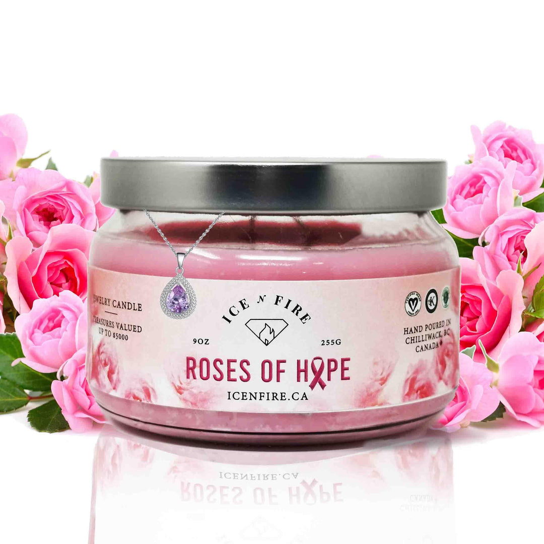Limited Edition Roses Of Hope Classic Jewelry Soy Candle