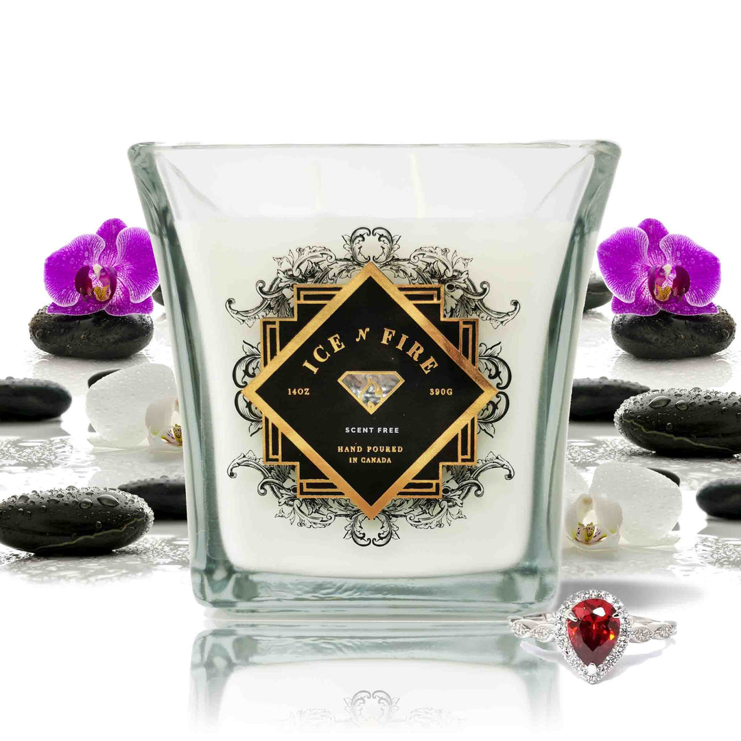 Scent Free Sterling Ring Soy Candle