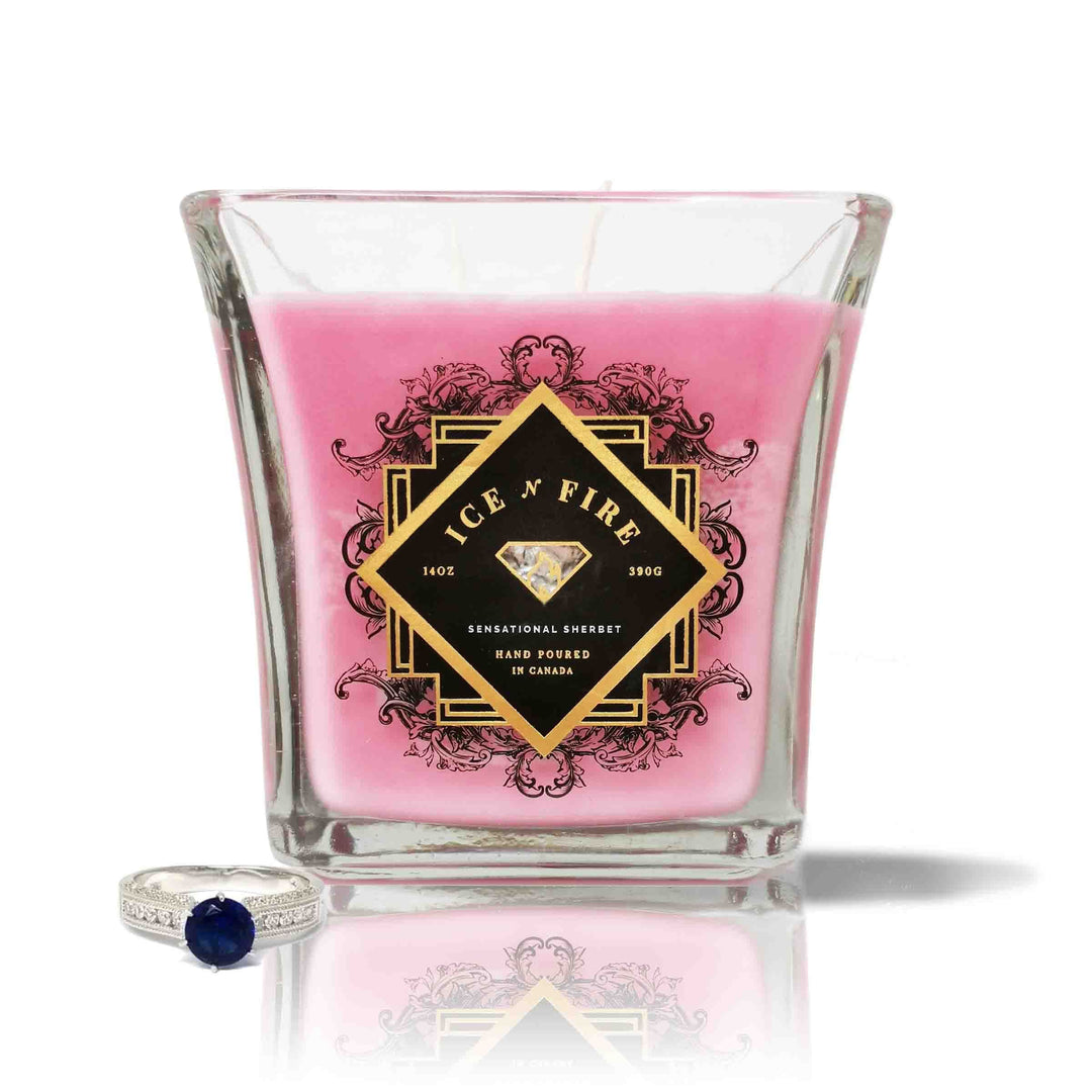 Sensational Sherbet Sterling Ring Soy Candle