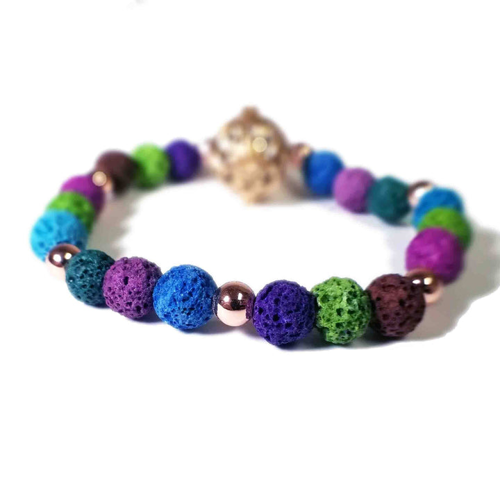 Lava Bead Charm Essential Oil Diffuser Bracelet Style 2