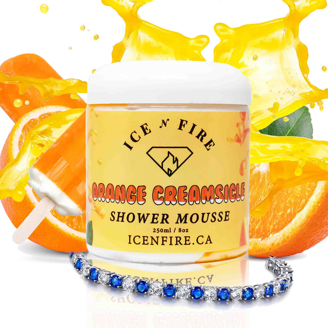 Orange Creamsicle Jewelry Shower Mousse