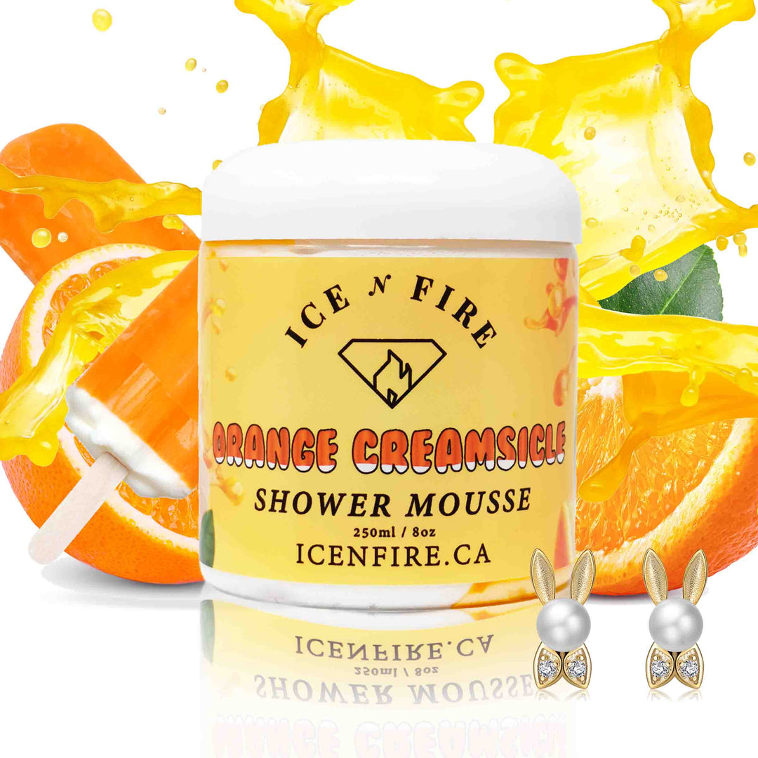 Orange Creamsicle Jewelry Shower Mousse