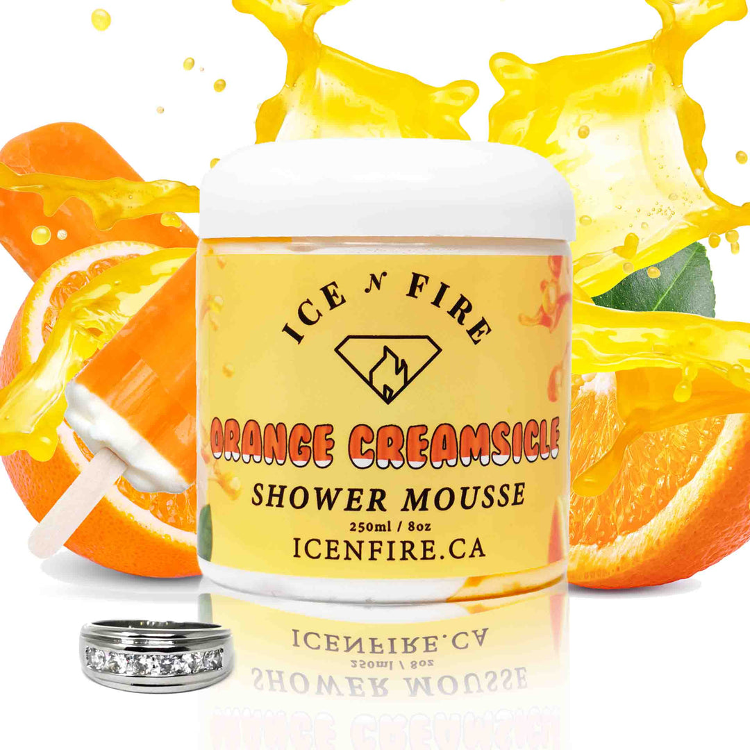 Orange Creamsicle Jewelry Shower Mousse