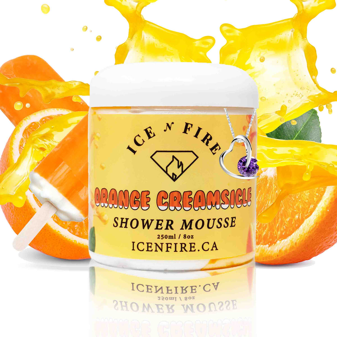 Orange Creamsicle Jewelry Shower Mousse