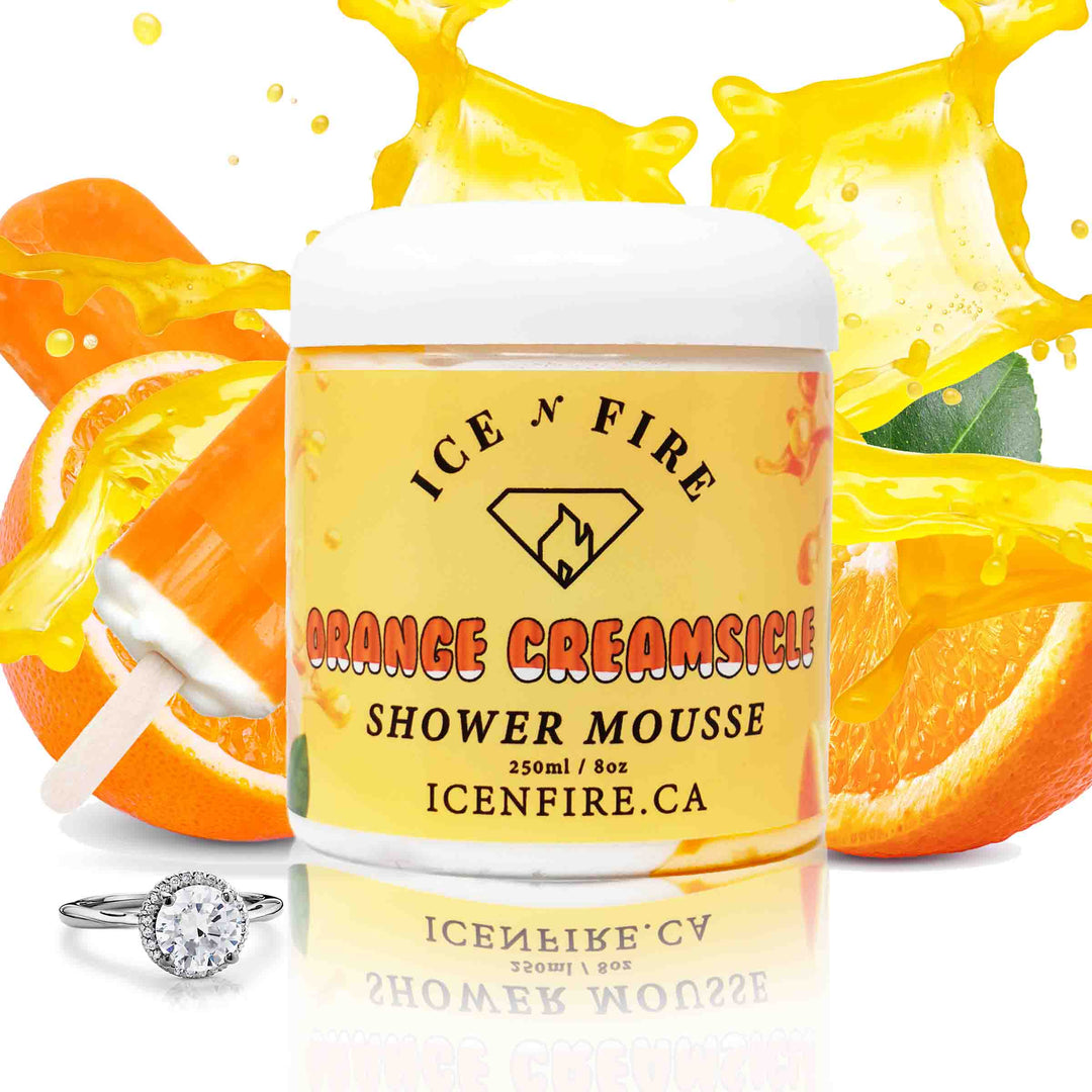 Orange Creamsicle Jewelry Shower Mousse