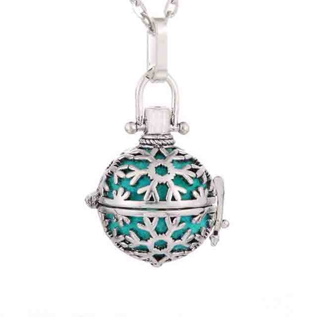 Pendant Locket Stainless Steel Clasp Essential Oil Diffuser Necklace