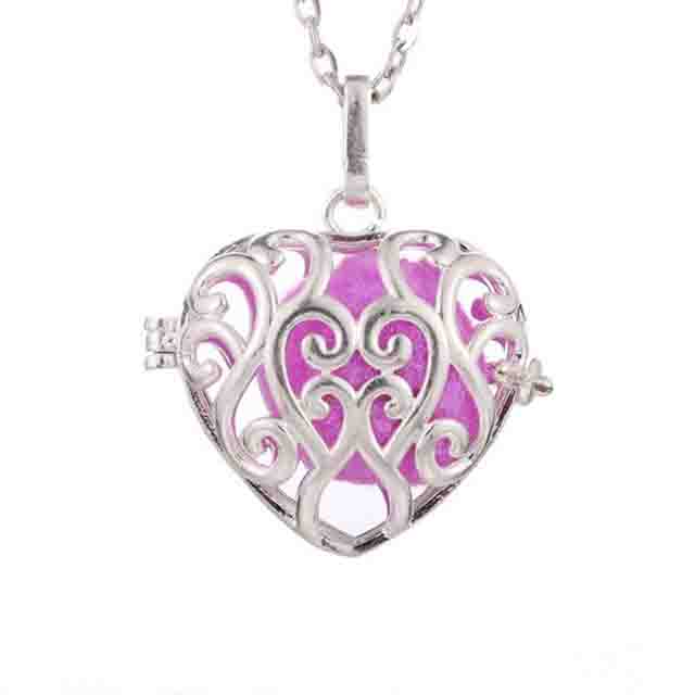 Pendant Locket Stainless Steel Clasp Essential Oil Diffuser Necklace
