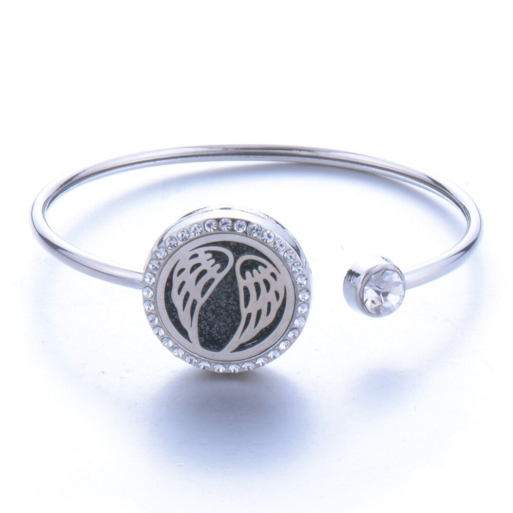 Stainless Steel Magnetic Essential Oil Diffuser Bracelet