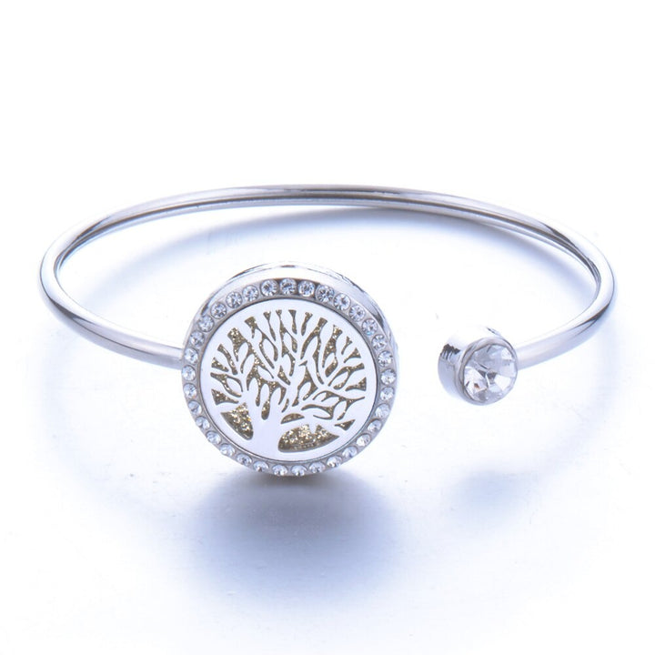 Stainless Steel Magnetic Essential Oil Diffuser Bracelet