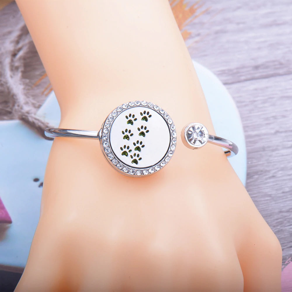 Stainless Steel Magnetic Essential Oil Diffuser Bracelet