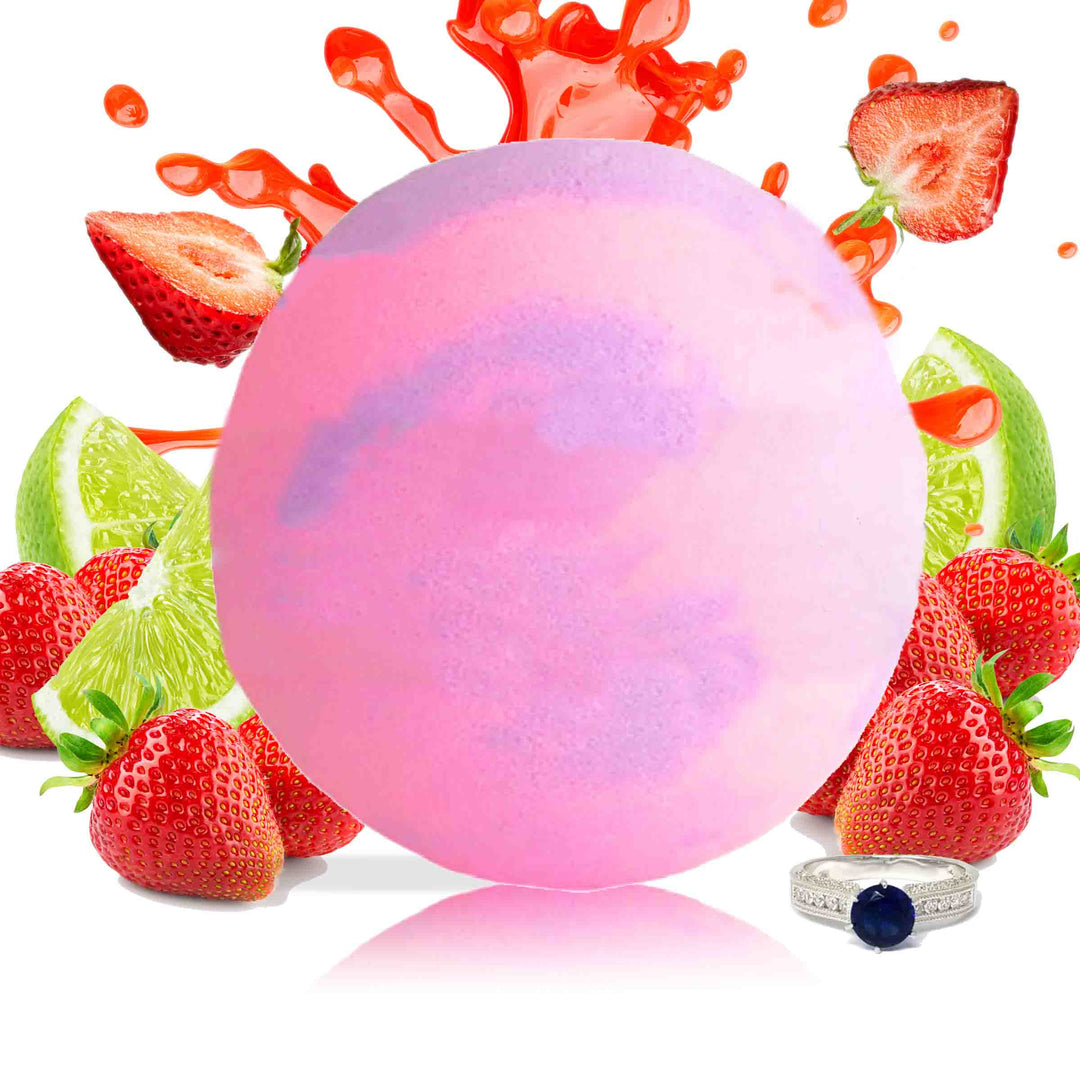 Unicorn Wishes "MONDO" Jewelry Bath Bomb (Strawberry / Lime)