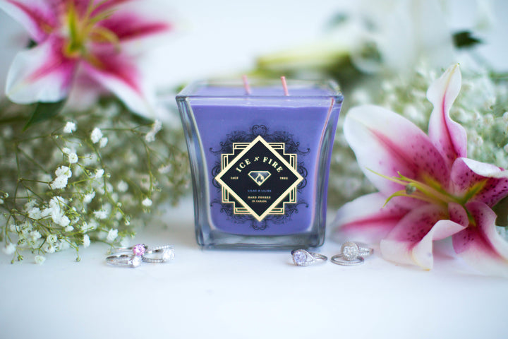 Sterling Necklace Lilac N Lilies Soy Candle