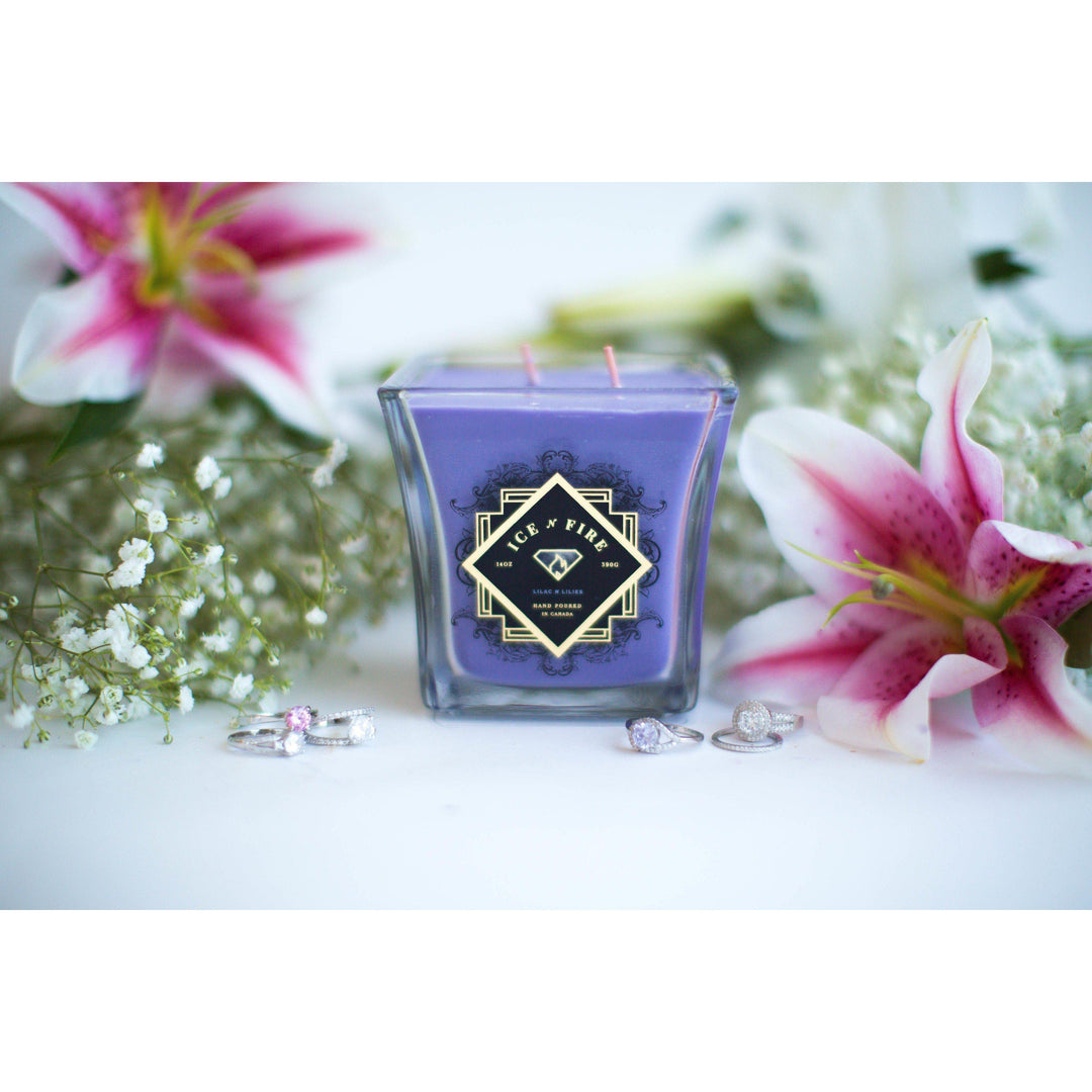 Lilac N Lilies Ring Candle-Candles-Ice N Fire